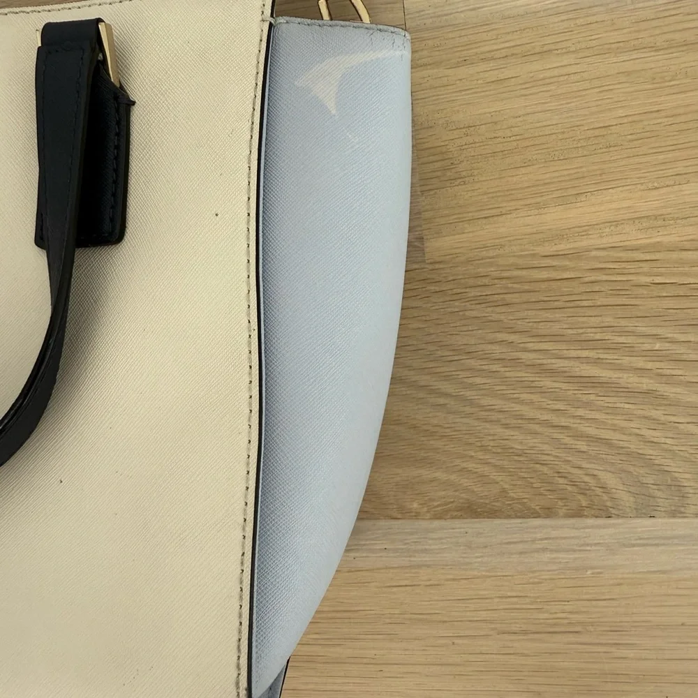Kate Spade Cream and Light Blue Satchel - Picture 7 of 7